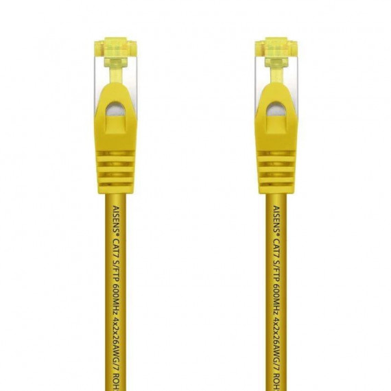 Cable de Red CAT.7 S/ftp 0.25M AISENS Yellow