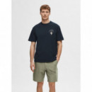 Camisetas Hombre Camiseta SELECTED Relaxaries Sky Captain