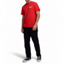 Camisetas Hombre Camiseta DEUS EX MACHINA Shimmy Mandarin Red