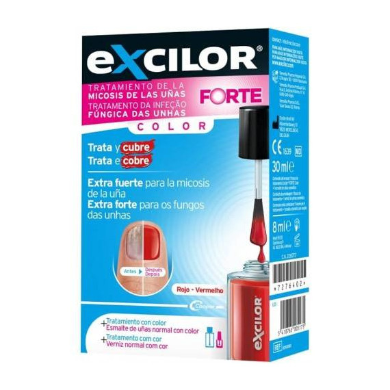 Excilor Forte + Esmalte Cosmetico Rojo 30 Ml  VEMEDIA PH.