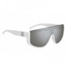 Gafas de Sol HUGO BOSS HG1283/VK6-T4 Montura Blanca Lente Plata Espejo