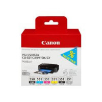 Tinta CANON PGI-550/CLI-551 Pack Negro/color (6496B005)