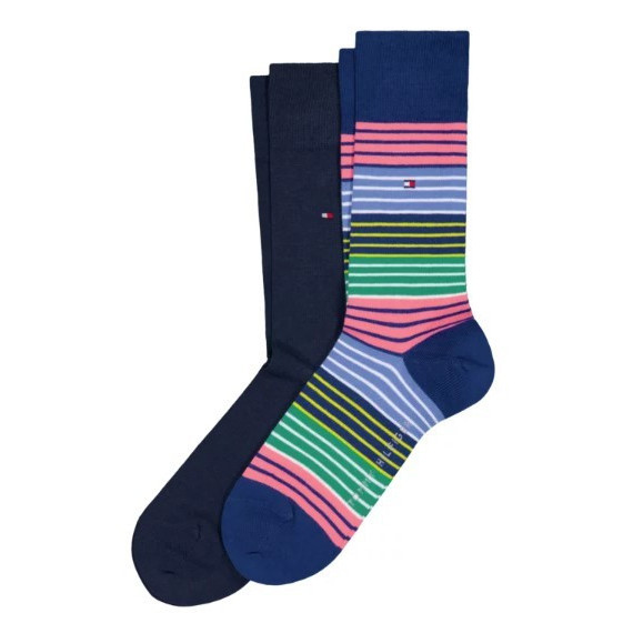TOMMY HILFIGER - Th Men Sock 2P Multicolor Stripe - 001 - F|701227286/001