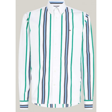 TOMMY HILFIGER - Vertical Polo Stripe Rf Shirt - 0CD - F|MW0MW34554/0CD