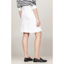 TOMMY HILFIGER - Dnm A-line Skirt Hw White - Ycf - F|WW0WW41341/YCF