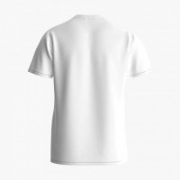 Camiseta Guess blanca logo vertical