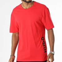 Camiseta Hugo logo vertical roja