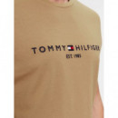 Camiseta TOMMY HILFIGER Camel Logo Bordado