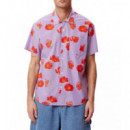 Camisa OBEY Marino Woven Lavender