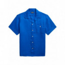 Polo RALPH LAUREN - CLADY1PKPPSS-SHORT Sleeve-sport Shirt - Heritage Blue - 710938425002/HERITAGE Blue