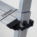 Escalera Aluminio Plegable Guardacuerpos con Plataforma AIRMEC (4+6)