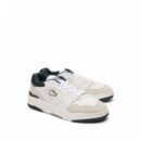 LACOSTE - Men's LACOSTE Lineshot Leather Heel Pop Sneakers - 1R5 - 46SMA0088/1R5