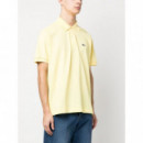 LACOSTE - Short Sleeved Ribbed Collar Shirt - 107 - L1212/107