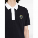 LACOSTE - Short Sleeved Ribbed Collar Shirt - EL5 - PH7369/EL5
