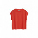 Camisetas Mujer Camiseta ARMEDANGELS Inaara Poppy Red