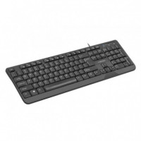 Teclado NATEC Trout Slim USB Multimedia Black