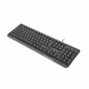 Teclado NATEC Trout Slim USB Multimedia Black