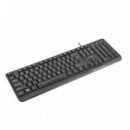 Teclado NATEC Trout Slim USB Multimedia Black