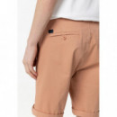 Pantalones Bermuda TIFFOSI Chino Slim Fit Orange