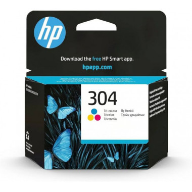 HP Cartucho N9K05AE Color Nº 304 (caducad Dec 2023)