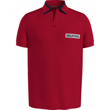 Embro Pique Reg Polo Primary Red  TOMMY HILFIGER