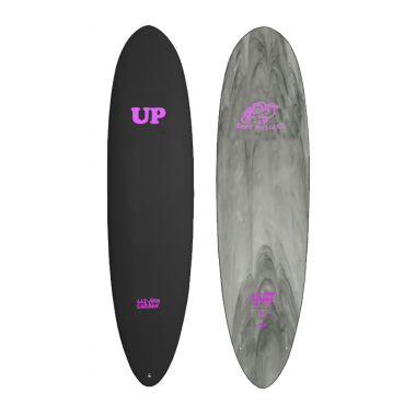 Surfboard UP L.a Curren 6'6 Black/marble Pink