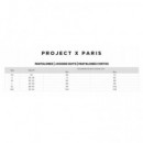 Pantalón Corto con Logotipo Bordado de Project X París  PROJECT X PARIS