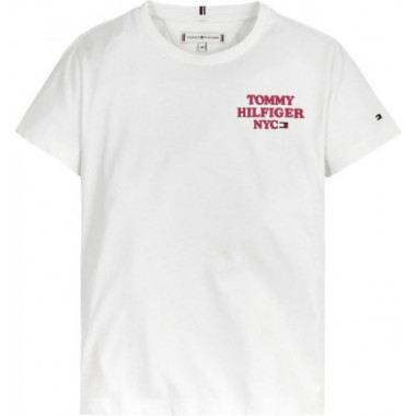 TOMMY NYC GRAPHIC TEE S/S WHITE