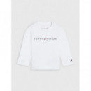 Baby Essential Tee L/s White  TOMMY HILFIGER