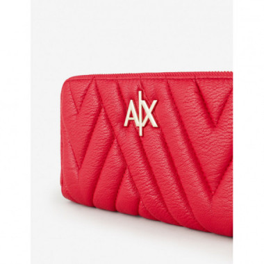 Woman S Wallet Zip a Red  ARMANI EXCHANGE