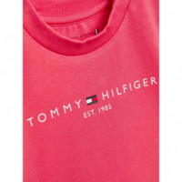 Baby Essential Tee L/s Empire Pink  TOMMY HILFIGER