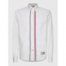 Oxford Global Stripe Rf Shirt White / Mu  TOMMY HILFIGER