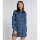 Tjw Cut Out Fitted Denim Dress Denim Med  TOMMY JEANS