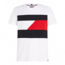 Colorblocked Mix Media S/s Tee Th Optic  TOMMY HILFIGER