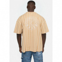 Chest Sign Boxy Heavy Jersey Sand  KARL KANI