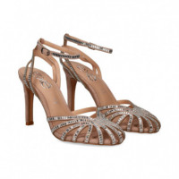 sin Talon Strass Beige  EXE