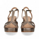 Sandalia Bebe Plataforma Bronce  VEXED SHOES COMPANY