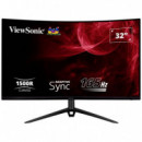 Monitor Gaming VIEWSONIC 32” 165HZ Curvo Multim Ergonomico HDMI Dp 3YR Gar