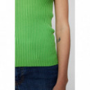 Camisetas Mujer Top NÜMPH Nucerys Summer Green