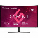 Monitor Gaming VIEWSONIC 32” 165HZ QHD Curvo Multim Ergo HDMI Dp 3YR Gar