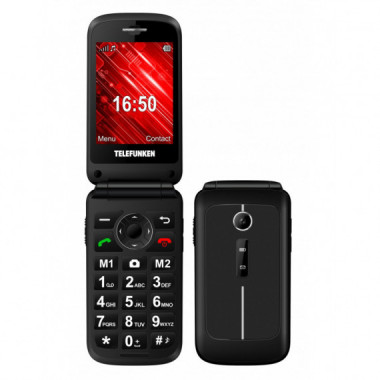 Telefóno Móvil TELEFUNKEN S430 2,8" Senior Phone Negro