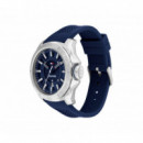 Reloj Plateado C/azul  TOMMY HILFIGER