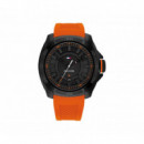 Reloj Negro C/naranja  TOMMY HILFIGER