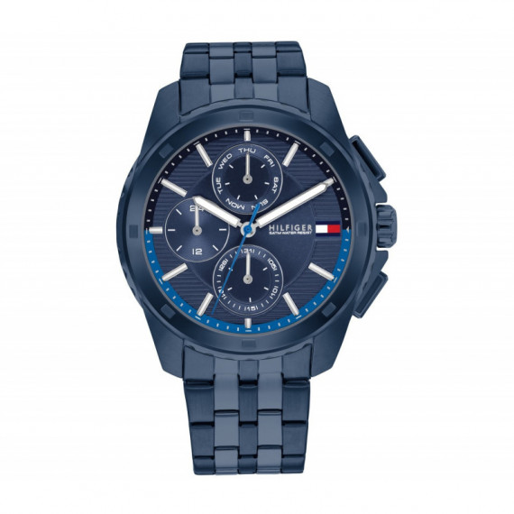 Reloj Walker Azul C/metalica  TOMMY HILFIGER