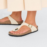 Calzado Gizeh BIRKENSTOCK Nubuc Ecru