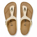 Calzado Gizeh BIRKENSTOCK Nubuc Ecru