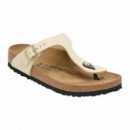 Calzado Gizeh BIRKENSTOCK Nubuc Ecru