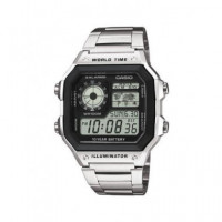 CASIO Coleccion AE-1200WHD-1AVEF Reloj Digital Acero Inox,cronometro,temporizador,resist Al Agua