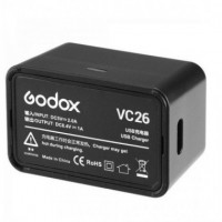 GODOX Cargador Bateria VC26 para V1 V860III AD100PRO