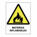 Cartel PVC 40X30 Materias Inflamables